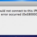 itunes could not connect to this iphone